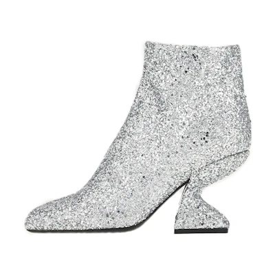(W) FERRAGAMO Fashion Ankle Boot 'Silver'