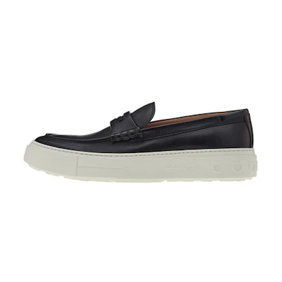 (W) FERRAGAMO Fashion Casual Low Top 'Black'