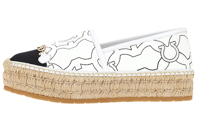 (Women) FERRAGAMO Fashion Woven Shoe 'White' 01C999-751251