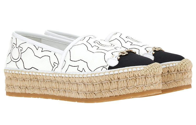 Order (W) FERRAGAMO 时尚编织鞋 "白色" 01C999-751251