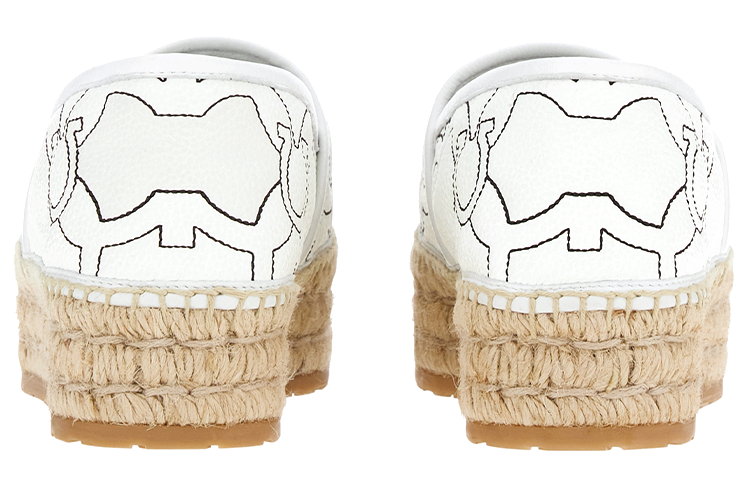 Shop (W) FERRAGAMO 时尚编织鞋 "白色" 01C999-751251