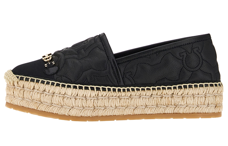 (Women) FERRAGAMO Fashion Woven Shoes 'Black' 01C999-751252