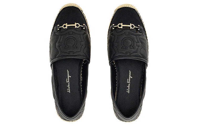 Lookbook (W) FERRAGAMO 时尚编织鞋 '黑色' 01C999-751252