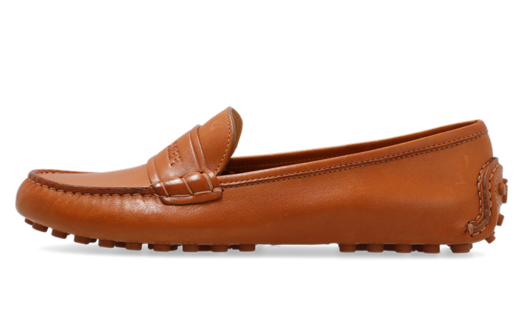 (W) FERRAGAMO Ferragama Round-Toe Slip-On 'Brown'