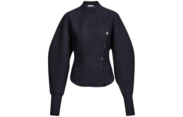 Details for (W) 페라가모 FW23 솔리드 컬러 라운드 넥 니트 가디건. 767267