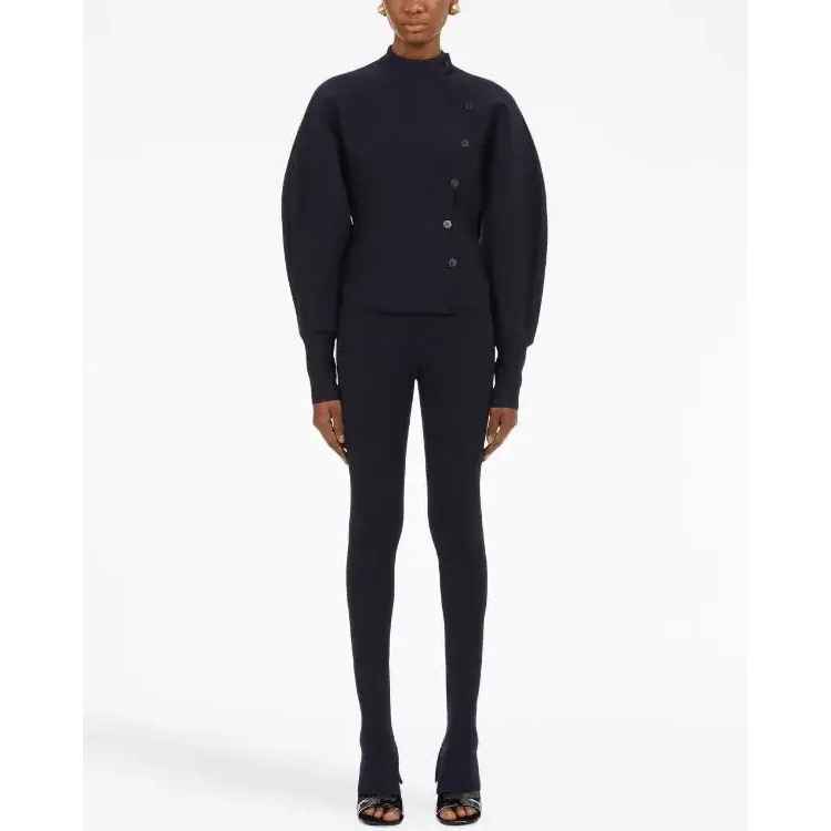 Sizing (W) 페라가모 FW23 솔리드 컬러 라운드 넥 니트 가디건. 767267