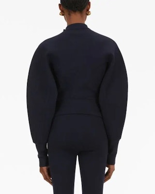 (W) 페라가모 FW23 솔리드 컬러 라운드 넥 니트 가디건. 767267 1