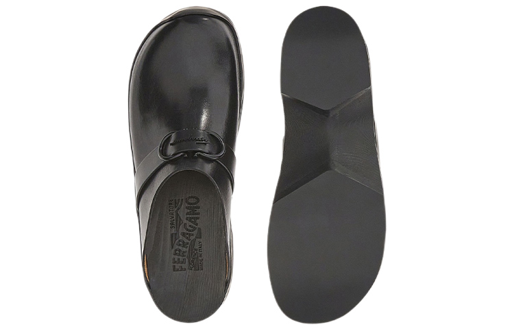 (W) FERRAGAMO Gancini 'Black Buckle' 圖 3