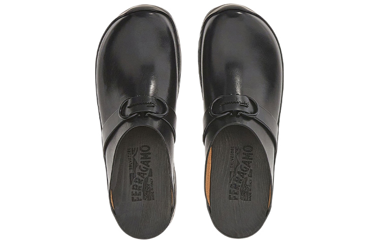 (W) FERRAGAMO Gancini 'Black Buckle' 圖 4