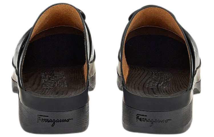 (W) FERRAGAMO Gancini 'Black Buckle' 圖 5
