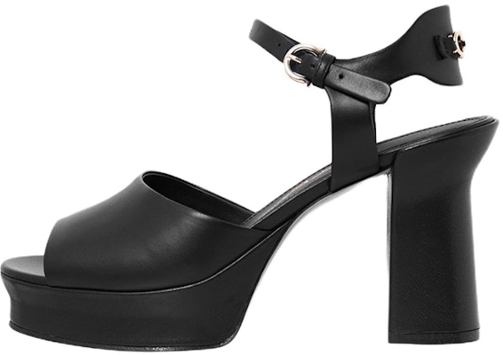 (Women) FERRAGAMO Gancini 'Black Chunky Heel Fashion Slide' 01E075-760112 Buy (Women) FERRAGAMO Gancini 'Black Chunky Heel Fashion Slide' 01E075-760112