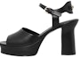 Buy (Women) FERRAGAMO Gancini 'Black Chunky Heel Fashion Slide' 01E075-760112