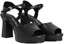 Order (W) FERRAGAMO Gancini ''Zwarte Chunky Hak Fashion Slipper'' 01E075-760112
