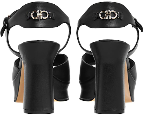 (W) FERRAGAMO Gancini ''Zwarte Chunky Hak Fashion Slipper'' 01E075-760112 Shop (W) FERRAGAMO Gancini ''Zwarte Chunky Hak Fashion Slipper'' 01E075-760112