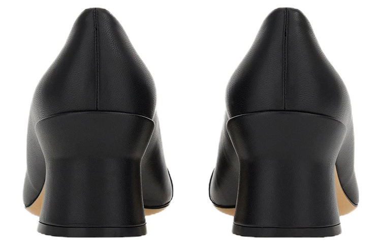 Shop (W) FERRAGAMO Gancini 'Tinggi Tumit Kulit Hitam' 01E488-757827