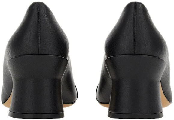 (W) FERRAGAMO Gancini 'Tacón Alto de Cuero Negro' 01E488-757827 Shop (W) FERRAGAMO Gancini 'Tacón Alto de Cuero Negro' 01E488-757827