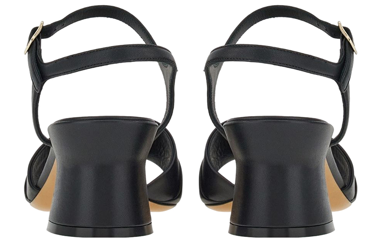 (W) FERRAGAMO Gancini 'Black with Gold Buckle' 圖 4