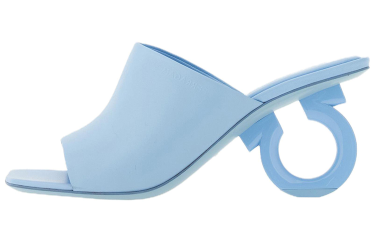 (W) FERRAGAMO Gancini 'Blue Fashion Sandals'