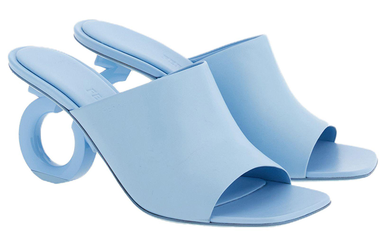 (W) FERRAGAMO Gancini 'Blue Fashion Sandals' 圖 2