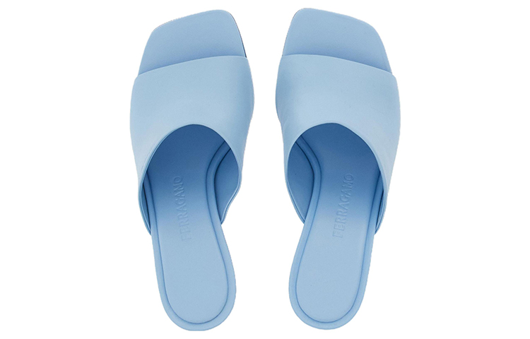 (W) FERRAGAMO Gancini 'Blue Fashion Sandals' 圖 3