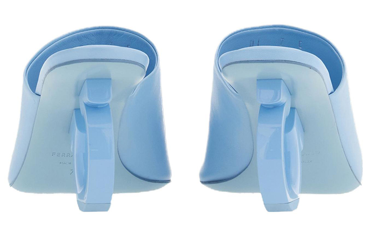 (W) FERRAGAMO Gancini 'Blue Fashion Sandals' 圖 4