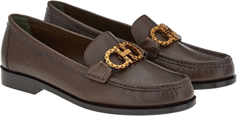 (W) FERRAGAMO Gancini 'Coklat Hijau' 01D790-755421 Order (W) FERRAGAMO Gancini 'Coklat Hijau' 01D790-755421