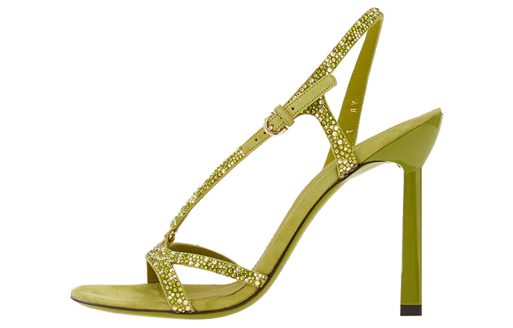 (Women) FERRAGAMO Gancini 'Green Open-Toe Buckle' 01E584-758580