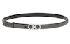 Buy (Women) FERRAGAMO Gancini Adjustable Leather Belt Black 1.5CM. 230245-759452
