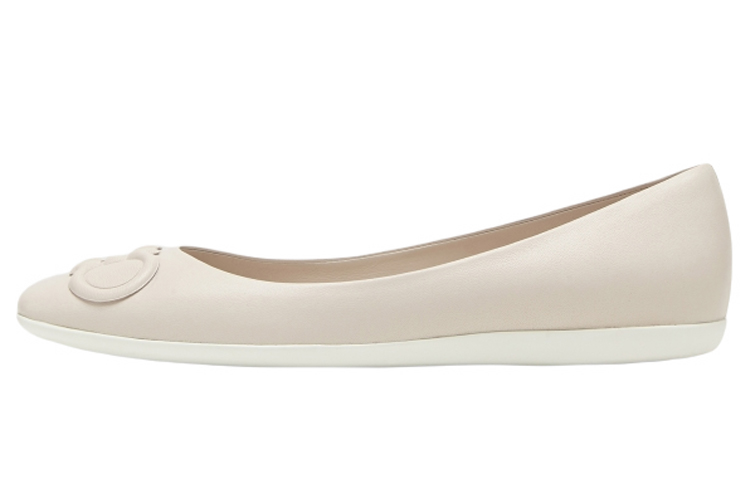 (Women) FERRAGAMO Gancini Ballet Flat 'Beige' 030066-742703