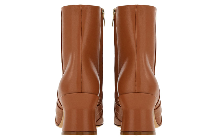 (W) FERRAGAMO Gancini Boot 'Brown Leather Ankle' 圖 5