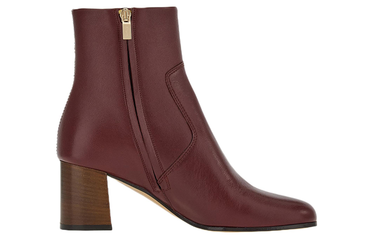 (W) FERRAGAMO Gancini Bootie 'Burgundy Buckle' 圖 2