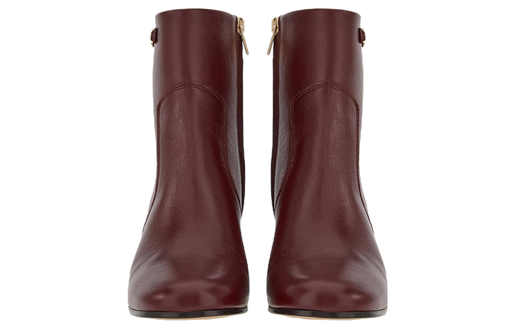 (W) FERRAGAMO Gancini Bootie 'Burgundy Buckle' 圖 4