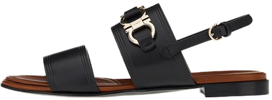 (Women) FERRAGAMO Gancini Calfskin Sandals 'Black Fashion' 01C932-751076 (Women) FERRAGAMO Gancini Calfskin Sandals 'Black Fashion' 01C932-751076