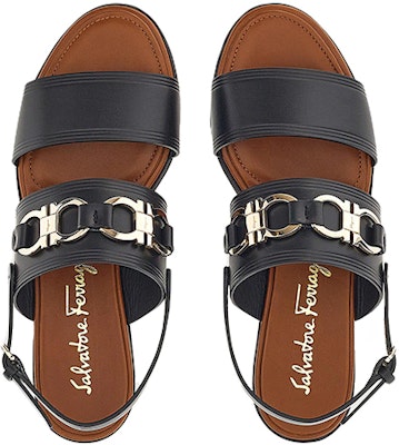 (Women) FERRAGAMO Gancini Calfskin Sandals 'Black Fashion' 01C932-751076 Lookbook (Women) FERRAGAMO Gancini Calfskin Sandals 'Black Fashion' 01C932-751076