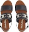 Lookbook (W) FERRAGAMO Gancini Sandal Kulit Anak Lembu 'Fesyen Hitam' 01C932-751076