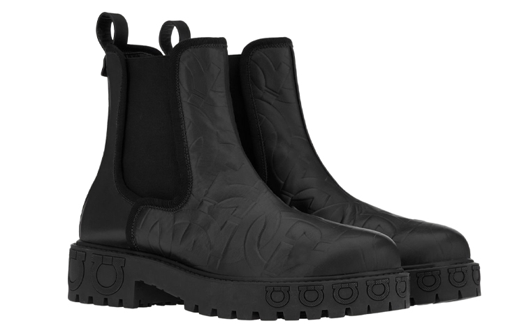 (W) FERRAGAMO Varsi Ankle Boots 'Black' 圖 2