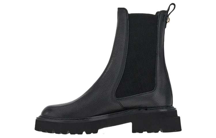 (Women) FERRAGAMO Gancini Chelsea Boot 'Black Elastic Insets' 01E516-757878
