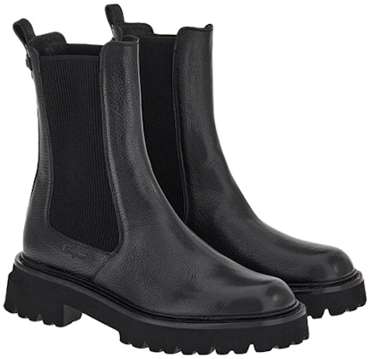(Women) FERRAGAMO Gancini Chelsea Boot 'Black Elastic Insets' 01E516-757878 Order (Women) FERRAGAMO Gancini Chelsea Boot 'Black Elastic Insets' 01E516-757878