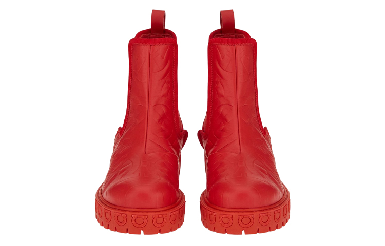 (W) FERRAGAMO Gancini Chelsea Boot 'Red' 圖 3