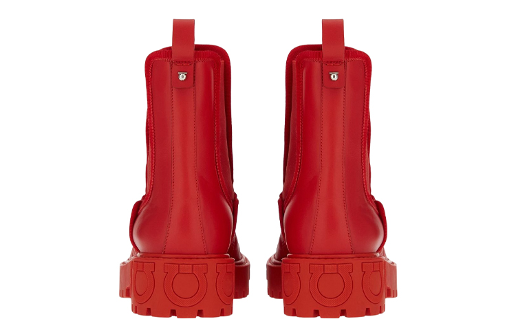 (W) FERRAGAMO Gancini Chelsea Boot 'Red' 圖 4