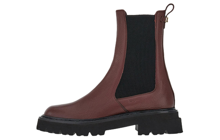 (W) FERRAGAMO Gancini Chelsea Boot 'Red Black'