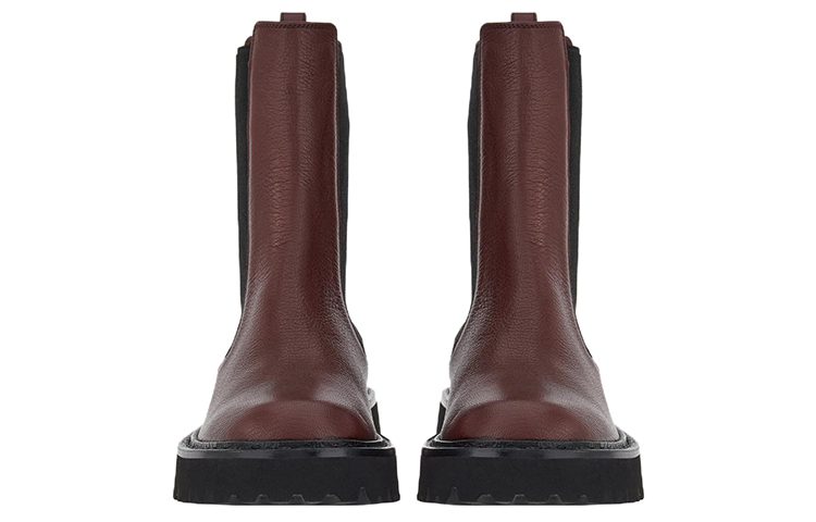 (W) FERRAGAMO Gancini Chelsea Boot 'Red Black' 圖 4