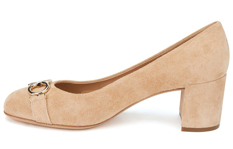 (W) FERRAGAMO Gancini High Heel 'Light Camel'