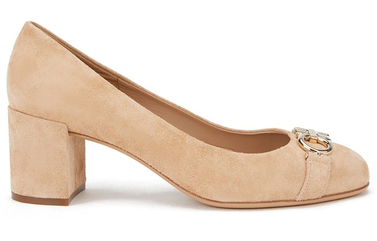 (W) FERRAGAMO Gancini High Heel 'Light Camel' 圖 2