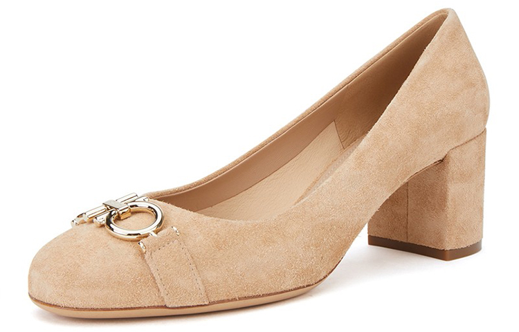 (W) FERRAGAMO Gancini High Heel 'Light Camel' 圖 3