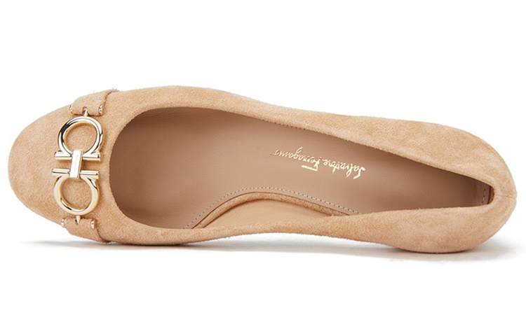 (W) FERRAGAMO Gancini High Heel 'Light Camel' 圖 4