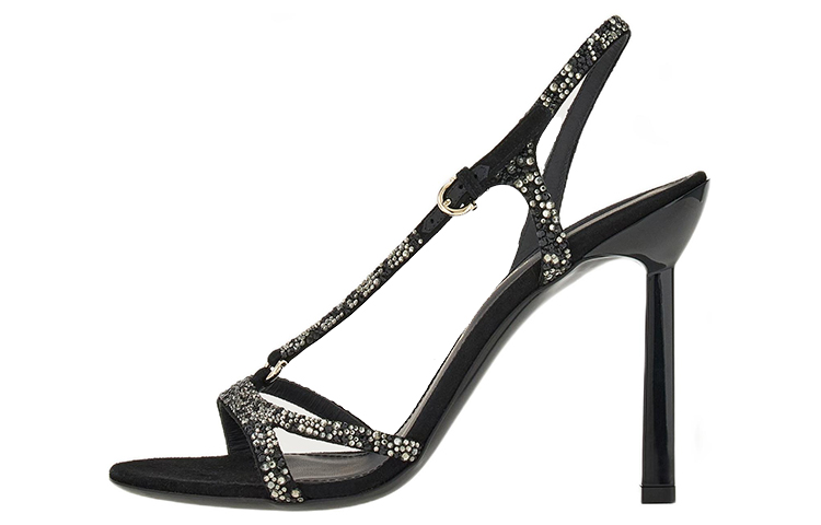 (Women) FERRAGAMO Gancini High Heel Sandal 'Black Buckle' 01E584-758577