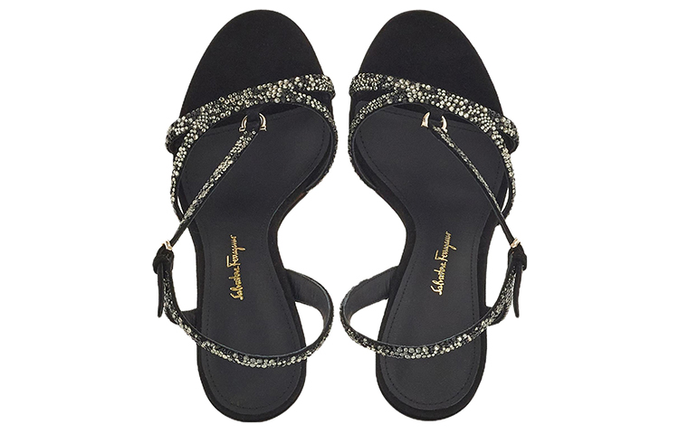 Lookbook (Women) FERRAGAMO Gancini High Heel Sandal 'Black Buckle' 01E584-758577
