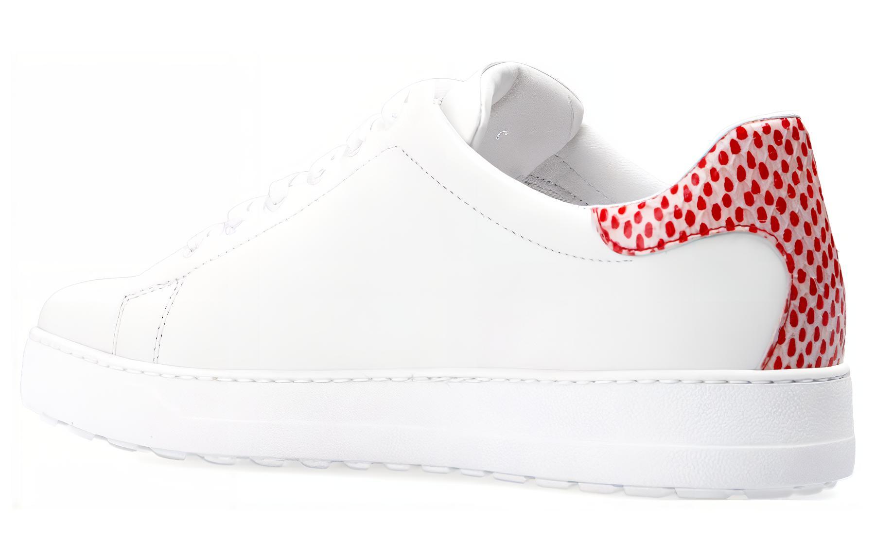 (W) FERRAGAMO Gancini Leather Print Sneaker 'White' 圖 3