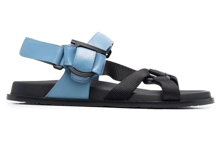 Order (W) 페라가모 간치니 블랙블루 가죽 샌들 01C089-745455